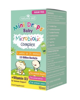 Natures Aid Mini Drops Baby Microbiotic Complex 10ml